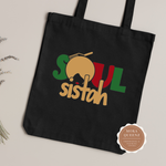 Soul Sista Afro Woman Tote Bag