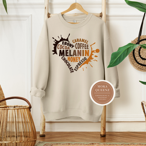 Melanin Heart Sweatshirt