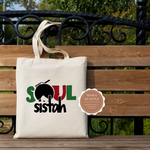 Soul Sista Afro Woman Tote Bag