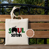 Soul Sista Afro Woman Tote Bag