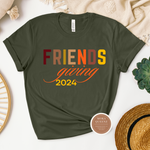 Friendsgiving Shirt - Olive Greeb T shirt with fall color graphic