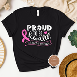 Proud to be Bald Cancer Survivor Shirt