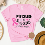 Proud to be Bald Cancer Survivor Shirt