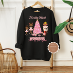 NUTCRACKER SWEATER | BLACK SWEATSHIRT WITH BLACK BALLERINA AND MOUSE KING CHRISTMAS NUTCRACKER