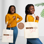 Brown Skin Girl Tote Bag