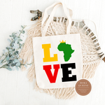 Love Africa Tote Bag