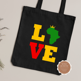 Love Africa Tote Bag