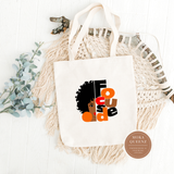 Focused Canvas Tote Bag