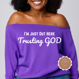 Trusting God Off The Shoulder Shirt