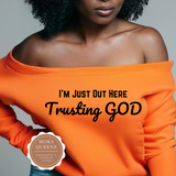 Trusting God Off The Shoulder Shirt